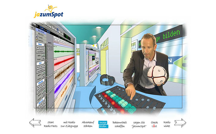 Interaktives Informationsprogramm über Radiowerbung im Auftrag von NBB Kommunikation